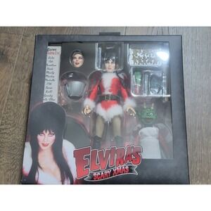 NECA Elvira's Scary Xmas 8" Action Figure Mistress of the Dark Holiday Set 2023